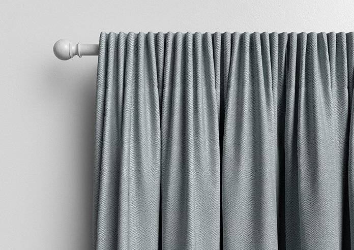 Soft Chevron, Lead Grey - Made to Measure Curtains - Image 10